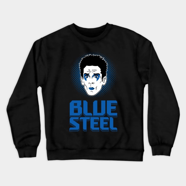 The Blue Steel Look Crewneck Sweatshirt by Meta Cortex